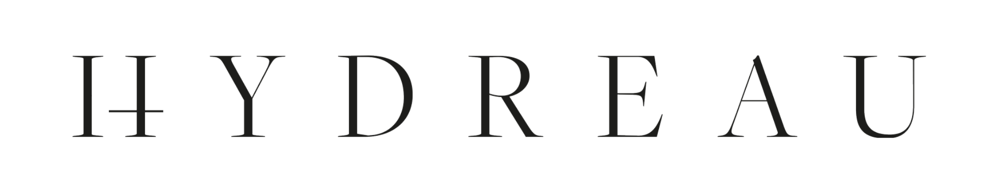 wordmark Hydreau. Pool designer and builder crafting high-end water solutions