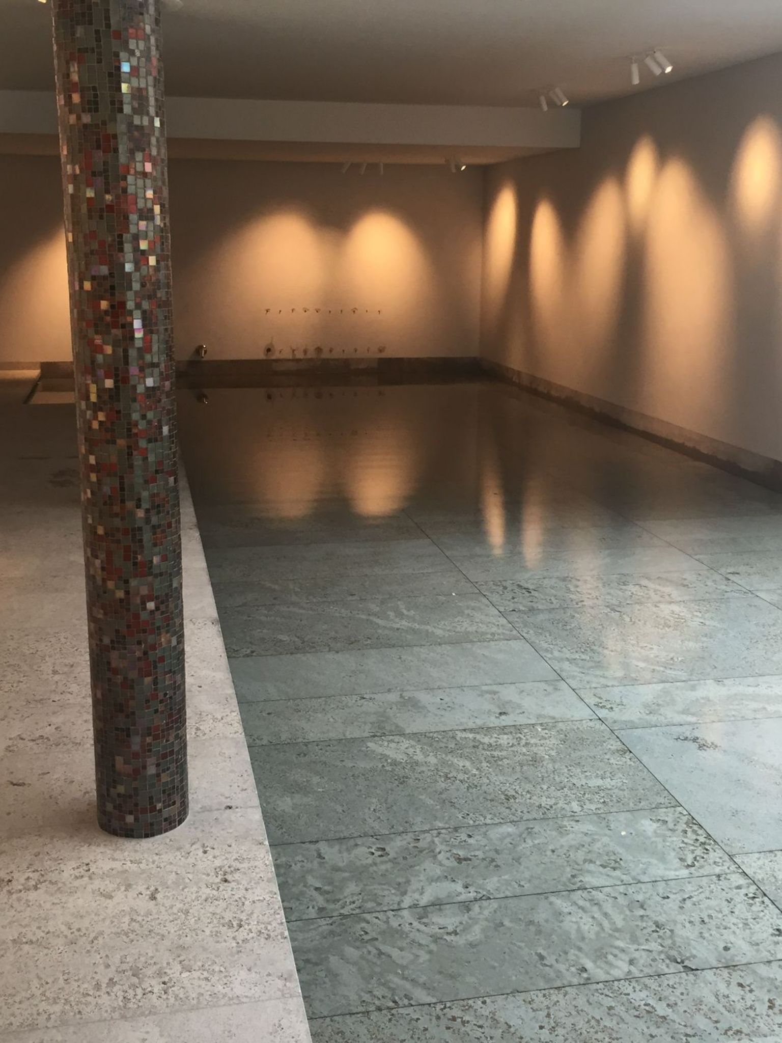 indoor pool with moveable floor