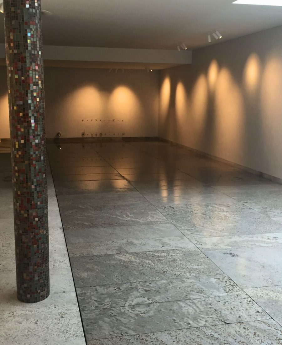 indoor pool with moveable floor